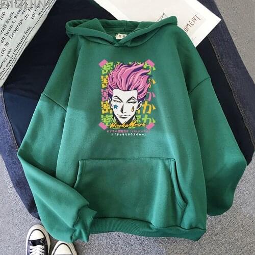 Hisoka Hoodie Women Anime HUNTER X Hunter Casual Goth Aesthetic Graffiti Streetwears Oversized Sweatshirt Women Fashion Pullover