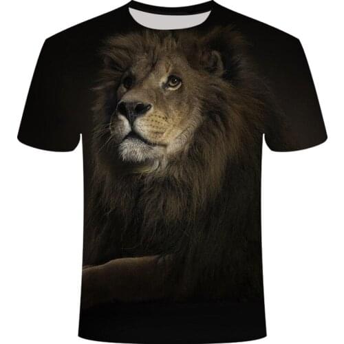 Fun Novelty Summer Casual T-shirt Animal Tiger Series Short Sleeve Male/Female 3D printed Harajuku style Top Dropshipping
