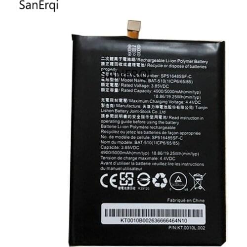 High Quality 5000mAh BAT-510 Battery For Acer Liquid Metal MT S120 BAT-510 (1/CP6/65/85) SP516485SF-C Mobile Phone battery