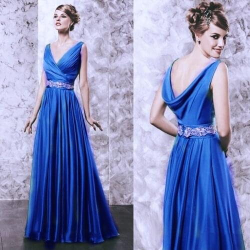 Vestido de festa longo robe de soiree evening dresses 2019 long v-neck longue sexy backless Formal women elegant evening dress