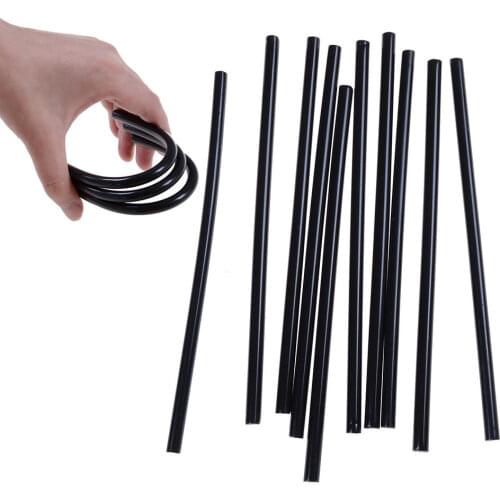 10 Pcs 7*190mm Black Hot Melt Glue Sticks For Glue Gun Auto Repair Tools QH