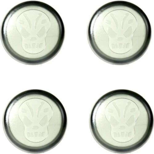 4X Rudyness Skull Turn Signals Light Smoke Lens Cover For Harley Dyna Softail Sportster 883 Parts