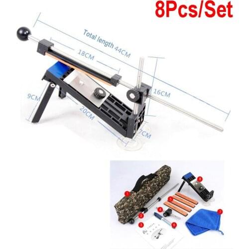New update iron steel knife sharpener Professional Kitchen Knife Sharpener Sharpening Fix Fixed Angle w/ stone Kitchen Accessory