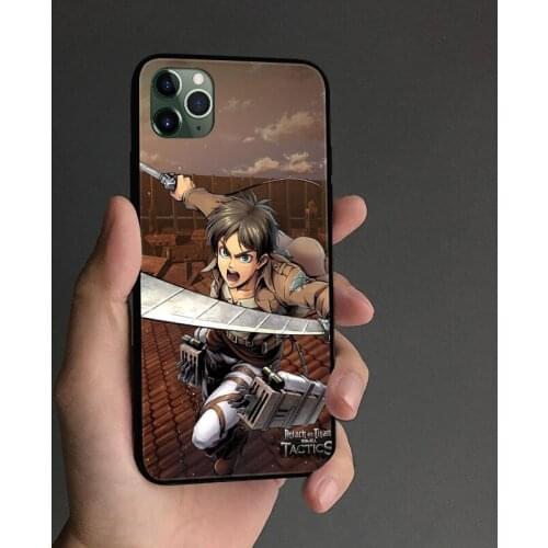 Eren Yeager anime Phone case cover shell For iPhone SE 6s 7 8 Plus X XR XS 11 Pro Max Samsung S Note 8 9 10 20 Plus ultra