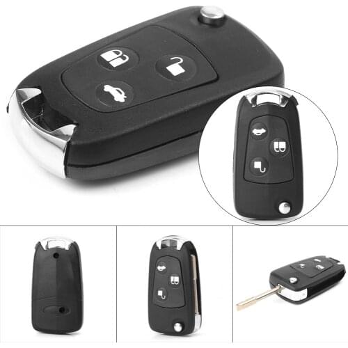 Black 3 Buttons Car Remote Key Shell Housing Replacement for Ford Mondeo Fiesta Focus Mondeo Puma / Fiesta KA