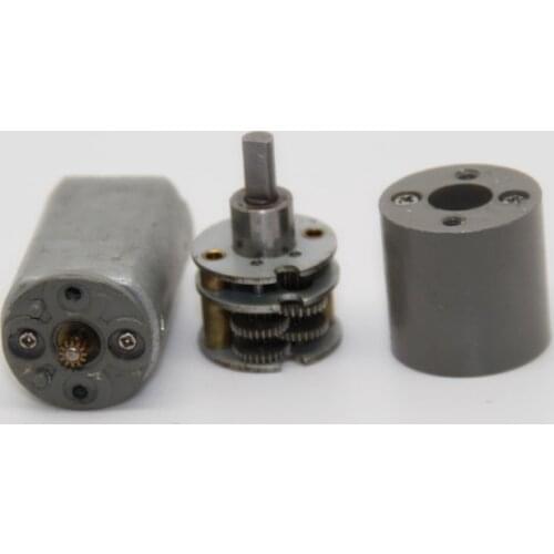 DC DC1.5V-4.5V 3V 1300RPM 300RPM Slow Speed Mini Full Metal Gearbox Gear Motor Reduction 4mm D Shaft DIY Smart Car Robot Toy