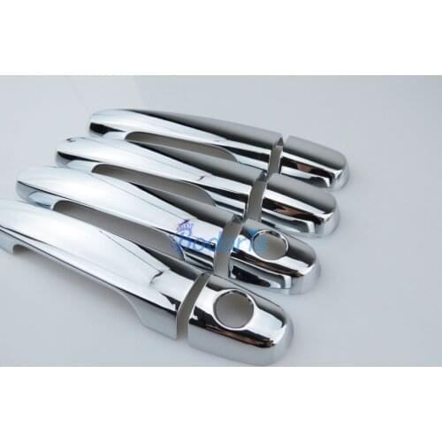 For Toyota Hilux VIGO SR5 MK6 PICKUP 2005-2014 Car Chrome handle Protective Cover Door Handle Outer Bowls Garnish Moulding Trim