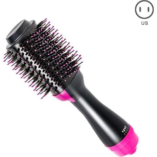Salon Hair Dryer Volumizer Comb Multi-function Negative Ion Generator Hair Curler Straightener Brush New MH88