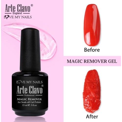 Arte Clavo 15ml Burst Gel Glue Soak Off Gel Polish Remover Nail Degreaser Magic Remover Gel Nail Cleaner Nail Art Primer Lacquer