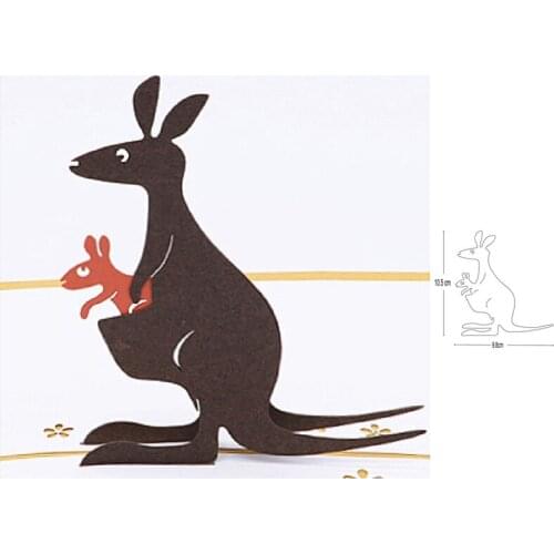 Customized dies Kangaroo Mom Baby Metal Cutting Dies Scrapbooking dies Embossing fustelle Paper Card Making Craft Stencil Dies