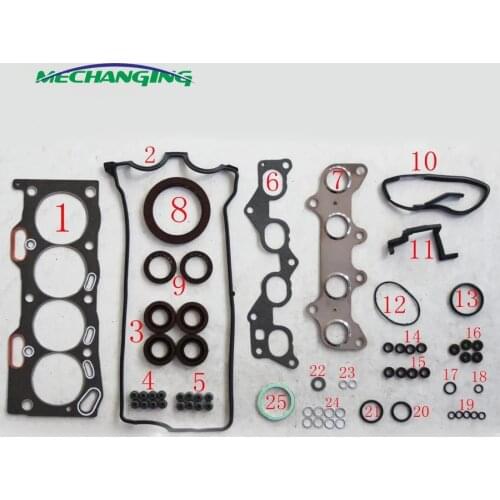 4EFE 4E-FE For TOYOTA COROLLA Auto Parts Engine Rebuilding Kits Full Set Engine Parts Engine Gasket 04111-11141