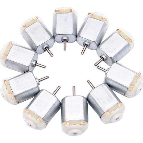 10Pcs 130 Micro DC Motor 3V-6V 8000RPM Miniature Electric motor four-wheel motor small DIY Toys Hobbies Smart Car