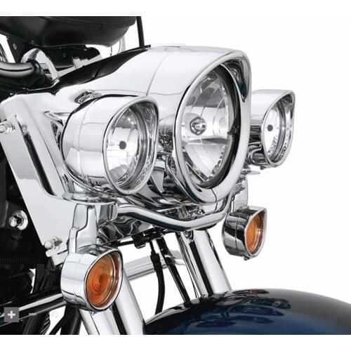 Motorcycle 4.5" LED Auxiliary Fog Light 7" Headlight Headlamp Visor Style Trim Ring For Harley Touring for Road King