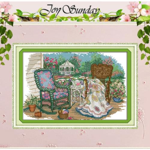 The grandmothers cane chair Counted Cross Stitch 11CT 14CT Cross Stitch Sets Wholesale Cross-stitch Kits Embroidery Needlework
