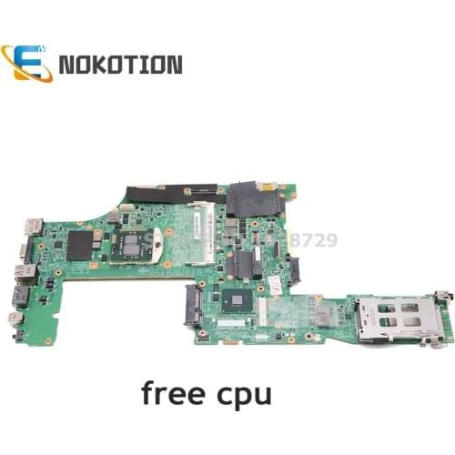 NOKOTION 63Y1579 63Y1870 For Lenovo thinkpad T510 laptop motherboard HD GMA graphics DDR3 HM55 Free CPU tested
