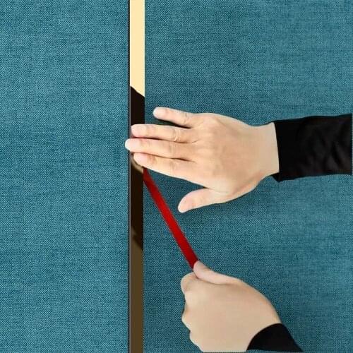 New 5 Meter Stainless Steel Wall Decorative Lines Black Gold Background Wall Ceiling Edging Strip Edge Strips Self-adhesive 4cm