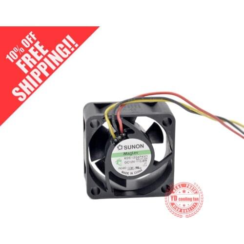 Brand new SUNON KDE1204PKV1 4020 12V 0.8W 4CM silence Maglev cooling fan