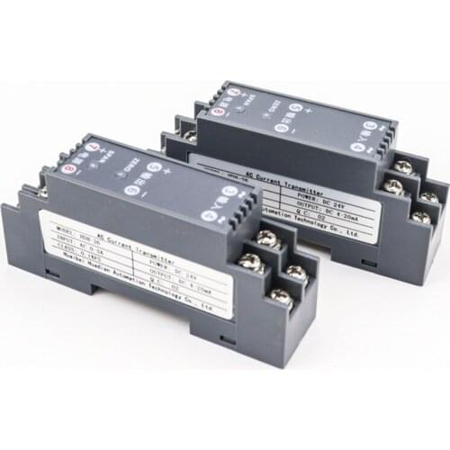AC Current Transmitter 1 IN 1 OUT AC 0-1A/5A/10A Current Transducer with DC24V Power