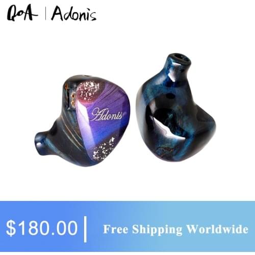 QOA Adonis 2BA+1DD Hybrid Driver In Ear Earphone HIFI DJ Monitor Earphone Earbuds Headset With 2Pin Detachable Cable PINK Lady