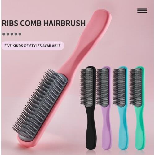 CestoMen Hair Ribs Comb Massage Scalp Hair Comb Curved Brush Beauty Salon Hairdres Massage Brushsing Modeling Tools