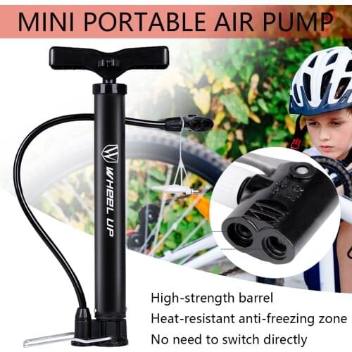 Hand Mini Bicycle Pump Tire Air Inflator Valve Ball Needle Hose Mtb Accessories Portable Bike Pump Mini Bike Floor Pump HandFoot
