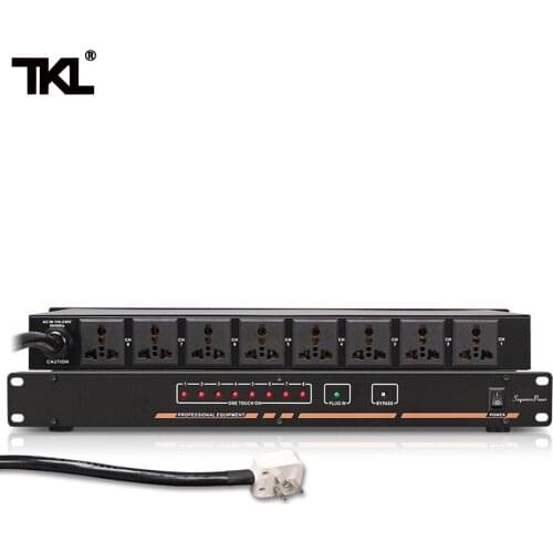 TKL D8 8Ch Power sequence Automatic Air switch power strip bar Effectively protect the switch improve stability