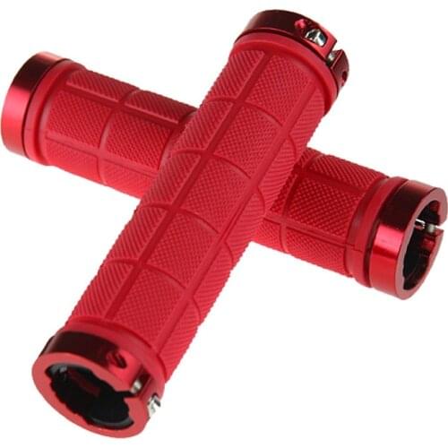 Bicycle Handlebar Road MTB Bike Double Locker Set Have Five Color Yellow Red White Black Blue Bicycle Accessories 13.3 X 2.2cm