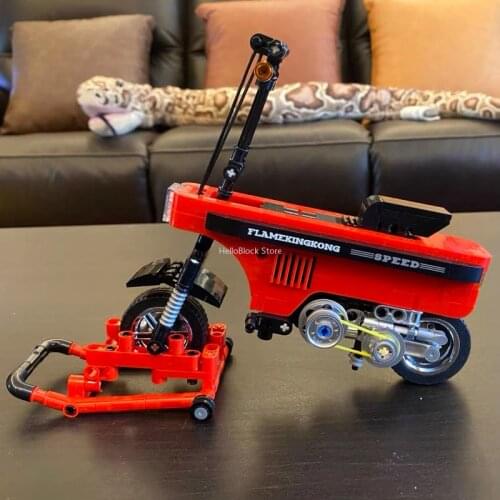 High-tech Series Off-road Motorcycle MOC Building Blocks Superbike Bricks Kids Educational Assembly Toy Model For Birthday Gifts