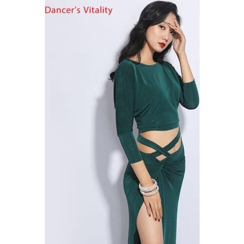 New Belly Dance Practice Clothing Women Autumn And Winter Skirt Oriental Dance Dance Suit Set Belly Dance Dress