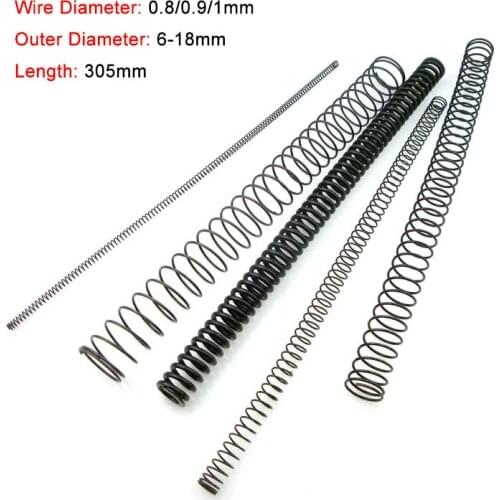 3PCS 305mm Y-type Compression Spring 65 Manganese Steel Pressure Spring Wire Diameter 0.8/0.9/1mm