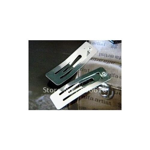 50MM 100PCS Nickel Color Square Metal Bobby Pin Hairpins DIY Hair Clips Jewelry Accessory Findings