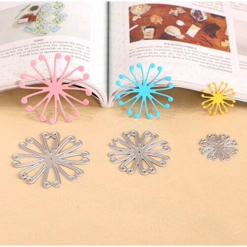 DUOFEN METAL CUTTING DIES S18053102 3pcs stamens hollow embossing stencil DIY Scrapbook Paper Album 2018 new