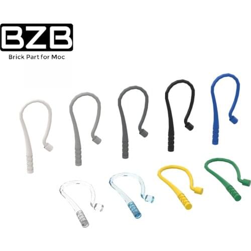 BZB MOC 10pcs 88704 Assembling Particle Whip Building Block Parts Kids DIY Construction Education Gifts Children Toys