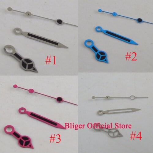Silver edge black/blue/red/silver color watch hand fit for Mingzhu 2813 Miyota 8215 Automatic movement