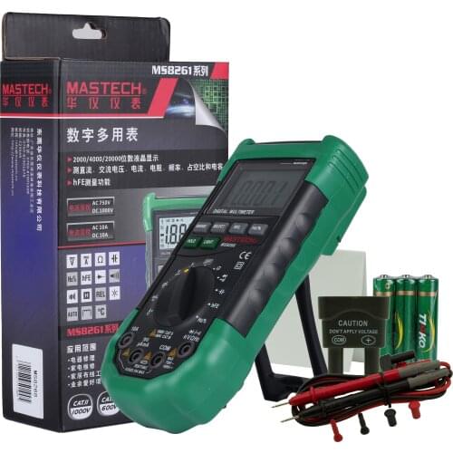 Mastech MS8268 Auto Range Digital Multimeter Full protection ac/dc ammeter voltmeter ohm Frequency electrical tester diode test