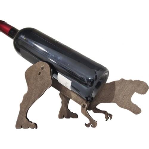 Wine Bottle Holder Creative Ornamental Art Creative Kitchen Display Wooden Wine Rack Drinking Bottles Premium Holder Bar Tools