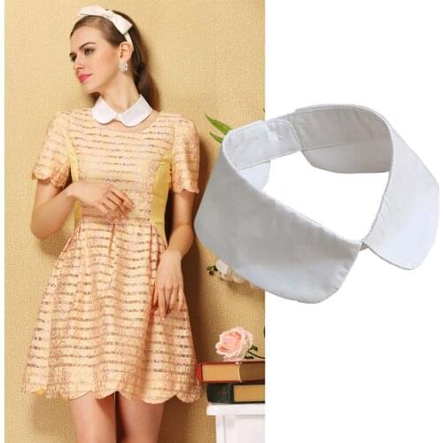 Classic Collar Shirt Fake Collar Tie Vintage Detachable Collar False Collar Lapel Blouse Top Women/Men Clothes Accessories