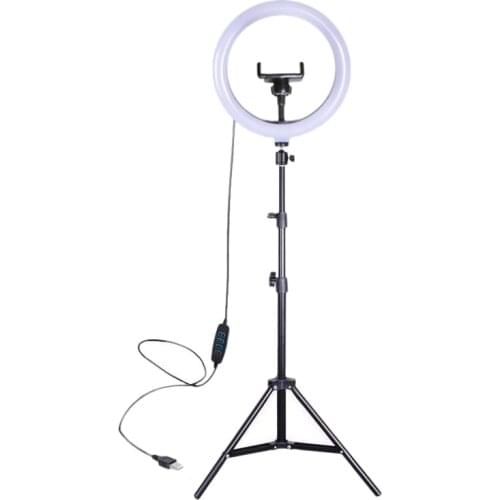 10 Inch Ring Light with Tripod Holder Mobile Phone Holder Led Ring Light for Photography Makeup Selfie and Streaming