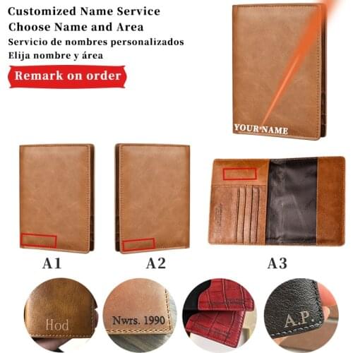 Leather Card Wallet Thin Vintage High Quality Card Holder Men Wallets Name Engraving Men Wallets England Style Slim Genuine Cow