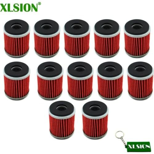 XLSION 12x Oil Filter For Yamaha YZF R125 125 WR 125R 125X YZ 250 250F 450F 450 WR250F WR450F WR250X WR250R YZ450F YZ250F YZ250
