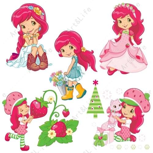 Hot New Metal Cutting Dies Strawberry Girls Cute Girls Stencils for Making Scrapbooking Album Paper Card Embossing Cut Die