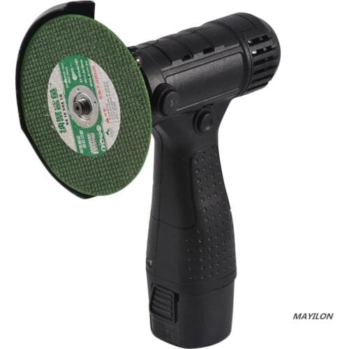 16.8V Mini Angle Grinder Machine Power Tool 19500 RPM Grinding Cutting Metal Wood Brushless Cordless Cutter with Lithium Battery