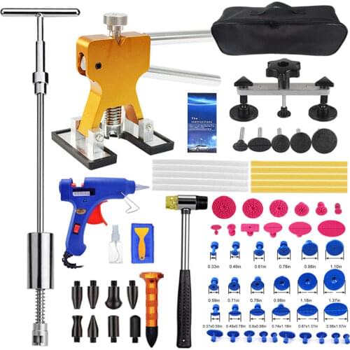 Professional Auto Paintless Dent Repair Kits Car Dent Puller with Bridge Dent Puller Kit for Automobile Body Motorcycle