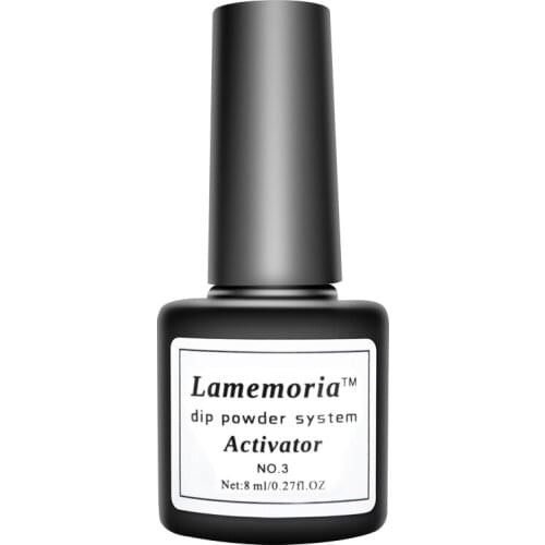 Lamemoria Dipping System Nail Kit Nail Art Dip Base Activator Liquid Gel Nail Color Natural Dry Sealer Dry Cure Dipping Powders