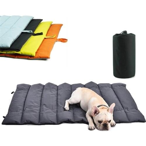 Portable Pet Bed Mat Foldable Outdoor Pet Sleeping Cushion Waterproof Camping Travel Bed Blanket Soft Dogs Cushion Pet Supplies