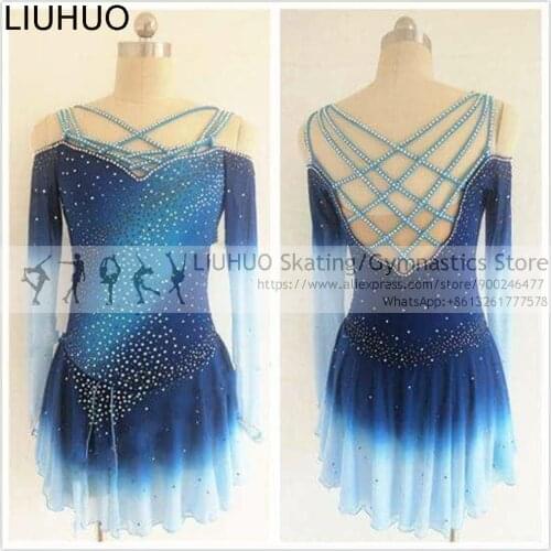 Figure Skating Dress Girls Customized Competition Ice Skating Skirt Women Kids Gymnastics Performance Dance Costumes Wholesale