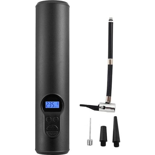 Portable Air Compressor Mini Tyre Inflator Electric Tire Air Pump for Car Bicycle Rechargeable Tyre Pump with Led Light