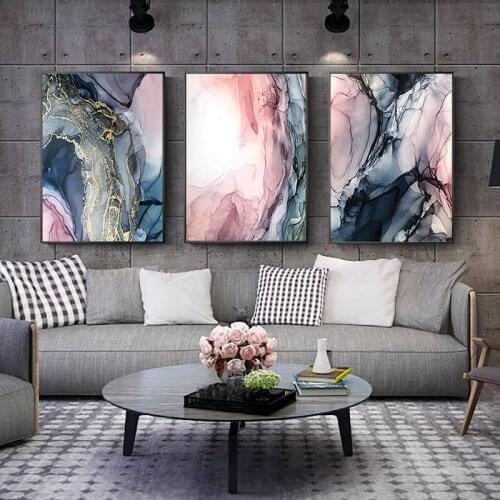 Nordic Poster Abstract Cloud Canvas Painting Colorful Wall Art Print Contemporary Modern Picture Living Room Decor