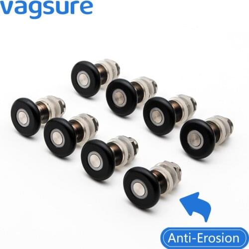 23/25/27mm Wheel Diameter Shower Cabin Room Sliding Glass Door Pulley Wheel Brass Runner Bearing Rollers Anti-Rust Door Wheels