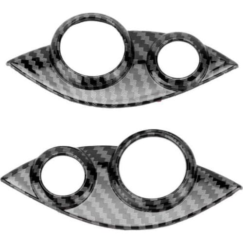 Steering Wheel Button Cover Trims Replacement for Smart Fortwo/Forfour 453 2015 2016 2017 2018-2021 Carbon Fiber Style
